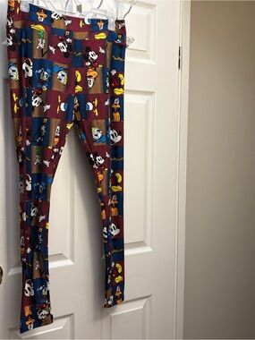 Lularoe Women’s TC Disney character Print Leggings - Multicolor